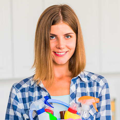 woman in checkered blouse posing for smithclean